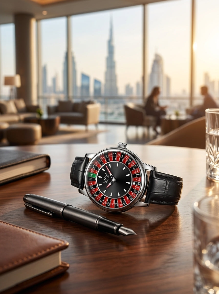 LIGE Roulette Dial Watch
