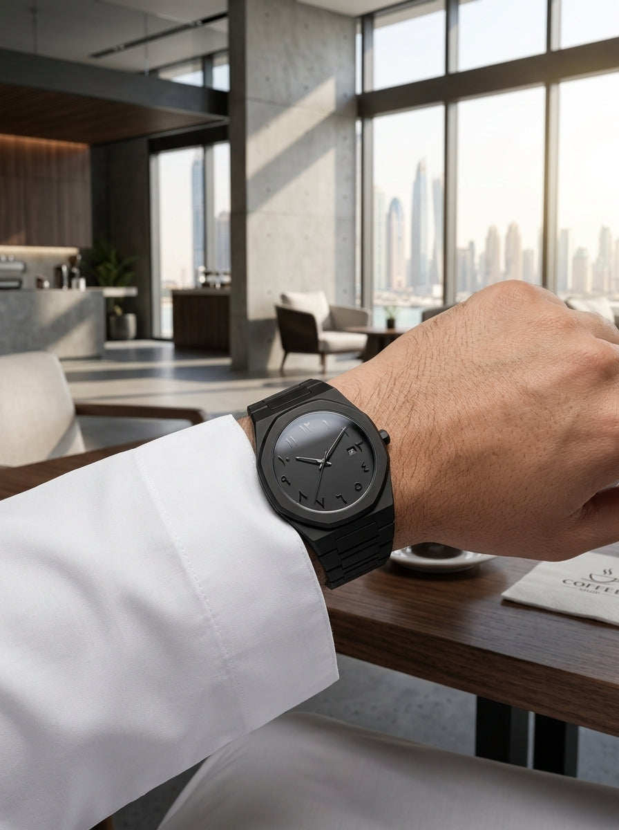 Stainless Steel Arabic Watch